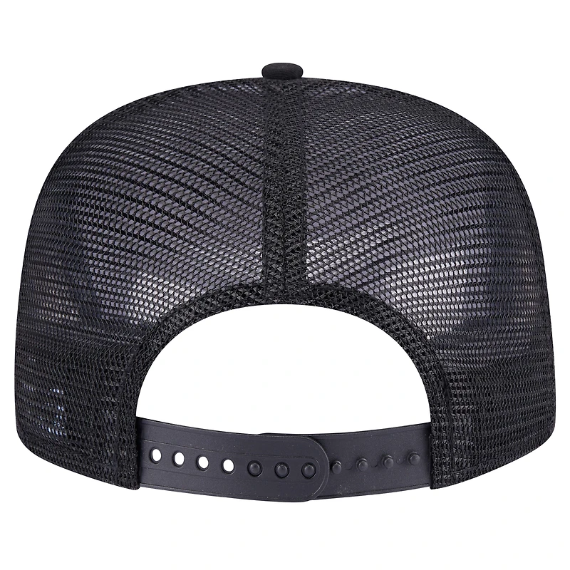 Men's New Era Black San Francisco Giants Seeing Diamonds A-Frame Trucker 9FIFTY Snapback Hat