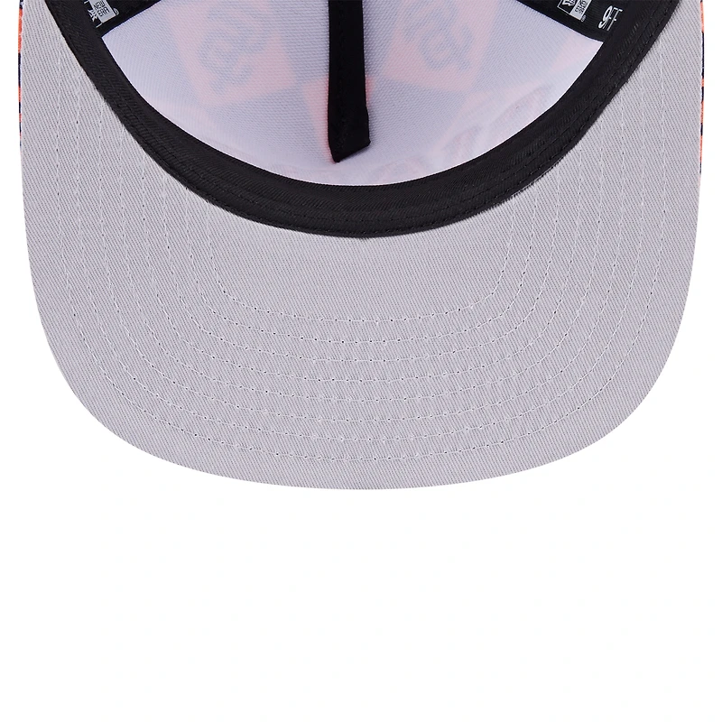 Men's New Era Black San Francisco Giants Seeing Diamonds A-Frame Trucker 9FIFTY Snapback Hat