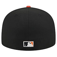 Men's New Era Black San Francisco Giants Shadow Stitch 59FIFTY Fitted Hat