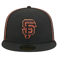 Casquette ajustée Soutache 59FIFTY noire New Era pour homme des Giants de San Francisco
