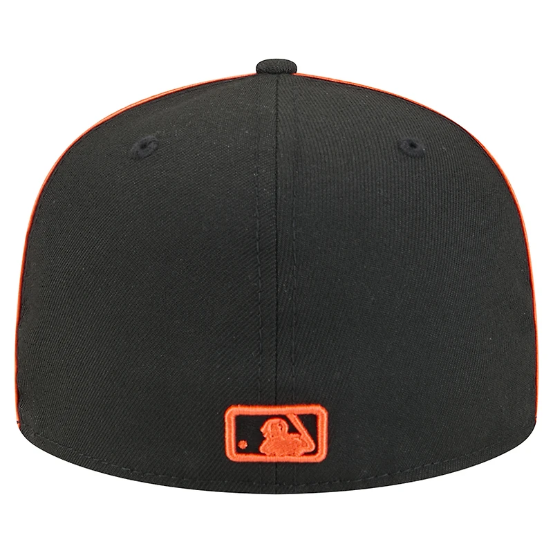 Casquette ajustée Soutache 59FIFTY noire New Era pour homme des Giants de San Francisco