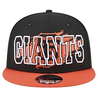 Men's New Era Black San Francisco Giants Splatter 9FIFTY Snapback Hat