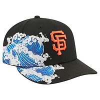 Casquette ajustée New Era Surf 59FIFTY noire pour homme, motif San Francisco Giants