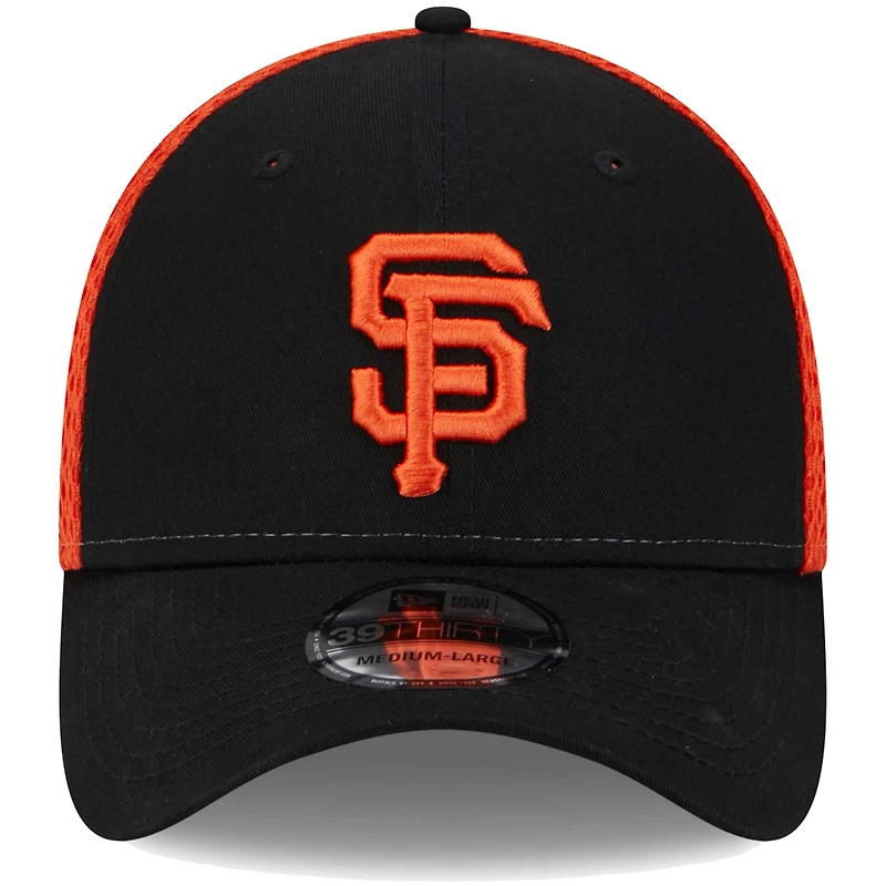 Men's New Era Black San Francisco Giants Team Neo 39THIRTY Flex Hat