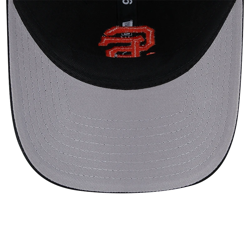 Casquette réglable noire 9TWENTY Team Slick Trucker des Giants de San Francisco New Era pour hommes