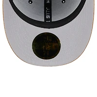 Casquette ajustée 59FIFTY à visière basse en daim noire de l'équipe des Giants San Francisco New Era pour hommes