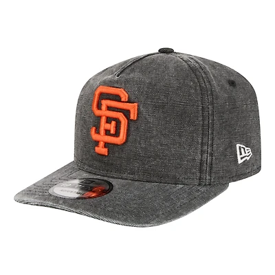 Casquette ajustable New Era noire San Francisco Giants Throwback Denim Classic 19TWENTY pour homme