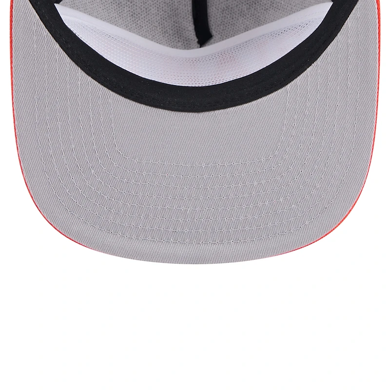 Casquette de golfeur Meshback Throwback Meshback des San Francisco Giants New Era noir/orange pour hommes