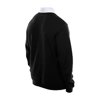 Polo de rugby à blocs couleurs noir San Francisco Giants Throwback Prep New Era pour homme