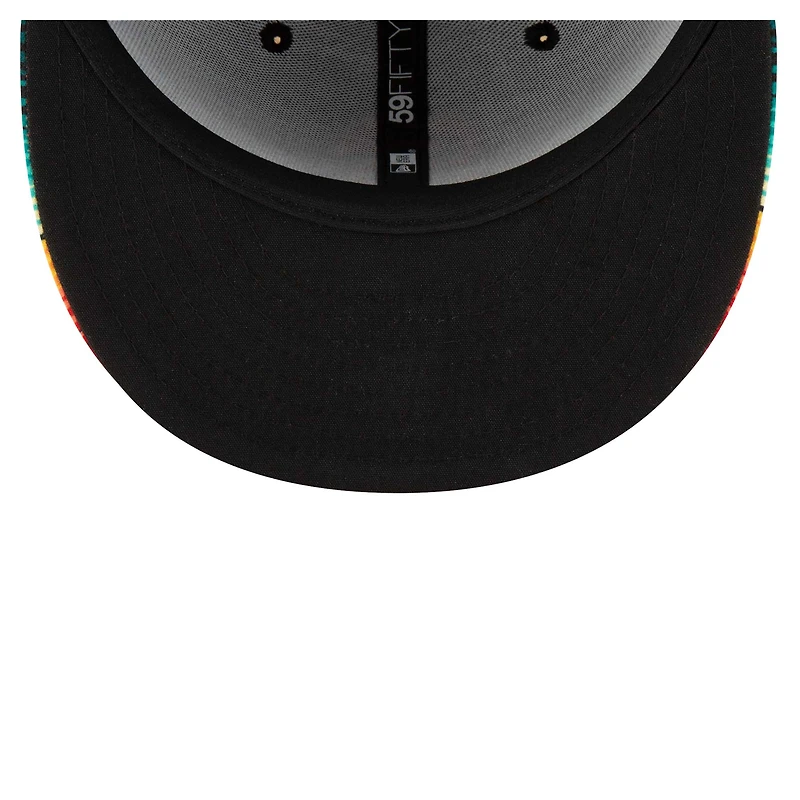 Casquette ajustée New Era noire San Francisco Giants Turn Back The Clock 59FIFTY pour homme