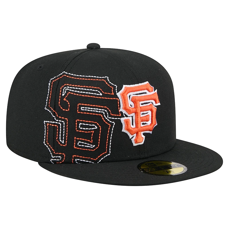 Casquette ajustée 59FIFTY noire New Era des Giants de San Francisco pour homme