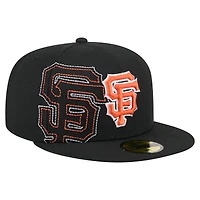 Casquette ajustée 59FIFTY noire New Era des Giants de San Francisco pour homme