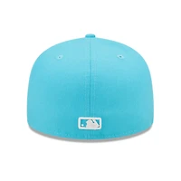 Men's New Era Blue San Francisco Giants Vice Highlighter Logo 59FIFTY Fitted Hat