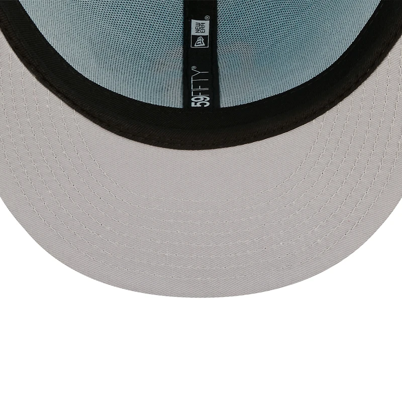 Men's New Era Blue San Francisco Giants Vice Highlighter Logo 59FIFTY Fitted Hat