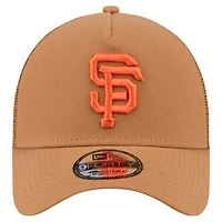 Casquette réglable marron A-Frame Trucker 9FORTY des Giants de San Francisco New Era pour hommes