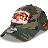 Casquette réglable New Era camouflage San Francisco Giants Gameday 9FORTY pour hommes