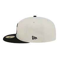 Men's New Era  Cream/Black San Francisco Giants Bullpen Cart 59FIFTY Fitted Hat