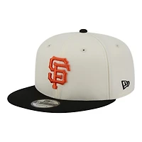 Men's New Era Cream/Black San Francisco Giants Localized 9FIFTY Snapback Hat