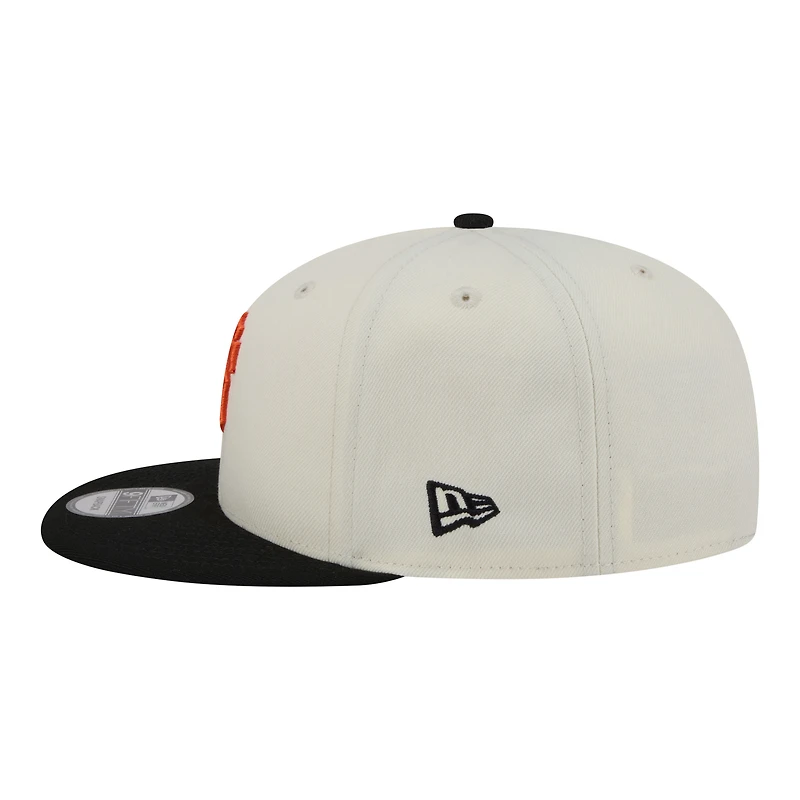 Casquette snapback New Era crème/noire San Francisco Giants pour homme