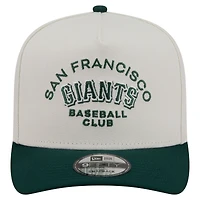 Casquette snapback New Era crème/vert foncé San Francisco Giants Chrome A-Frame 9FIFTY pour homme