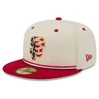 Men's New Era Cream/Red San Francisco Giants USA 250 Fourth of July 59FIFTY Fitted Hat