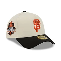 Men's New Era  Cream San Francisco Giants Chrome A-Frame 59FORTY Fitted Hat