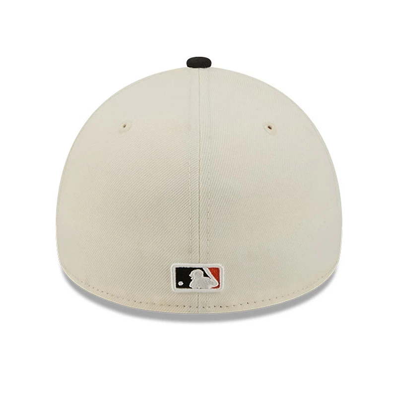 Men's New Era Cream San Francisco Giants Chrome A-Frame 59FORTY Fitted Hat