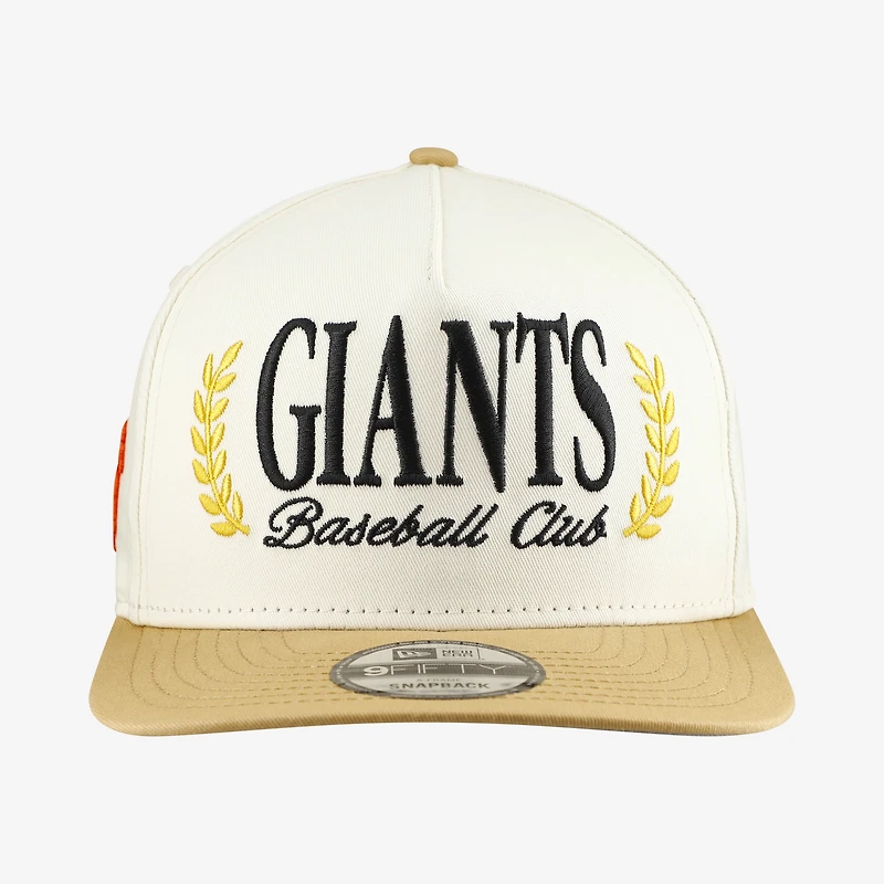 Casquette snapback New Era crème San Francisco Giants Club 9FIFTY pour homme