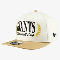 Men's New Era Cream San Francisco Giants Club 9FIFTY A-Frame Snapback Hat