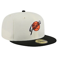 Casquette ajustée New Era 59FIFTY pour homme, couleur crème, collection Cooperstown, des Giants de San Francisco