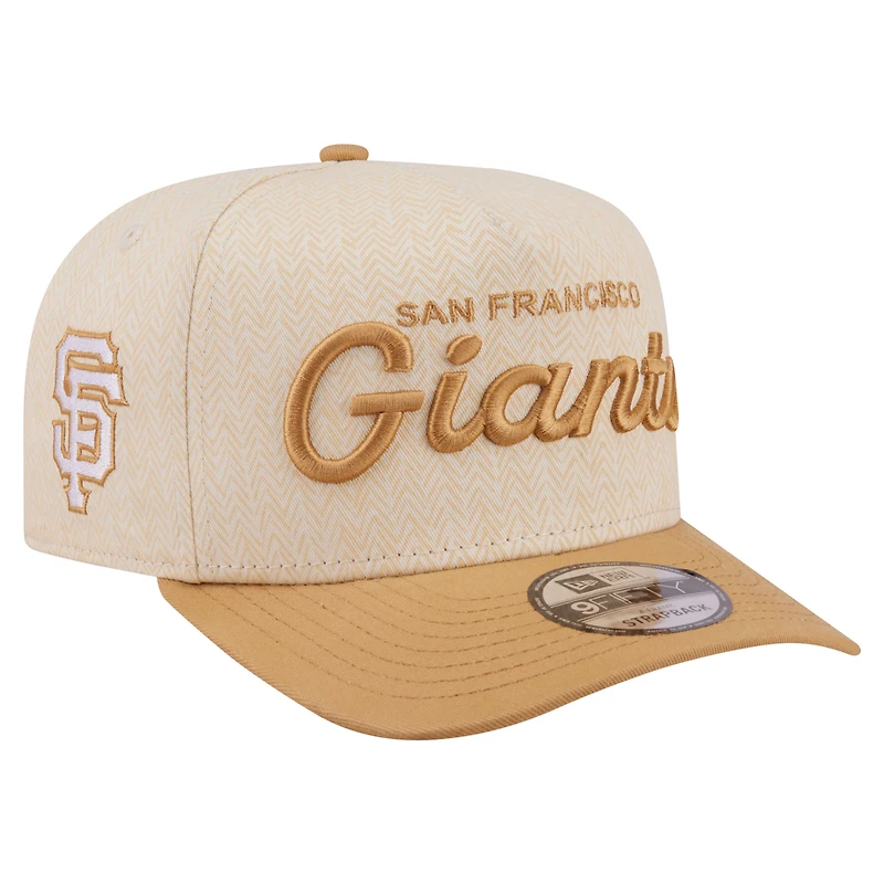 Casquette snapback New Era crème San Francisco Giants 9FIFTY à chevrons pour homme