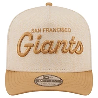 Men's New Era  Cream San Francisco Giants Herringbone 9FIFTY A-Frame Snapback Hat