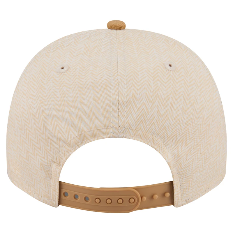 Men's New Era Cream San Francisco Giants Herringbone 9FIFTY A-Frame Snapback Hat