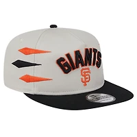 Casquette Snapback Iron Golfer San Francisco Giants de New Era pour homme, couleur crème