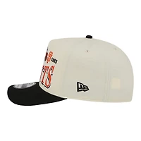 Men's New Era Cream San Francisco Giants Throwback Tri-Hit A-Frame 9FIFTY Adjustable Hat
