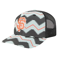 Casquette ajustable New Era 9SEVENTY en denim/noir pour homme des San Francisco Giants Aztec Denim