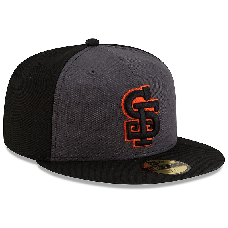 Men's New Era Gray/Black San Francisco Giants Authentic Collection Alternate 59FIFTY Fitted Hat