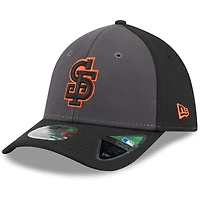Casquette New Era pour homme, grise et noire, réplique alternative des joueurs Giants de San Francisco, modèle 39THIRTY M-Crown Flex