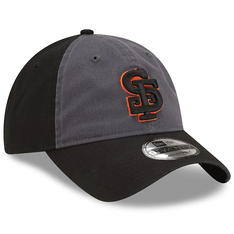 Men's New Era Gray/Black San Francisco Giants Replica Alternate 9TWENTY Adjustable Hat