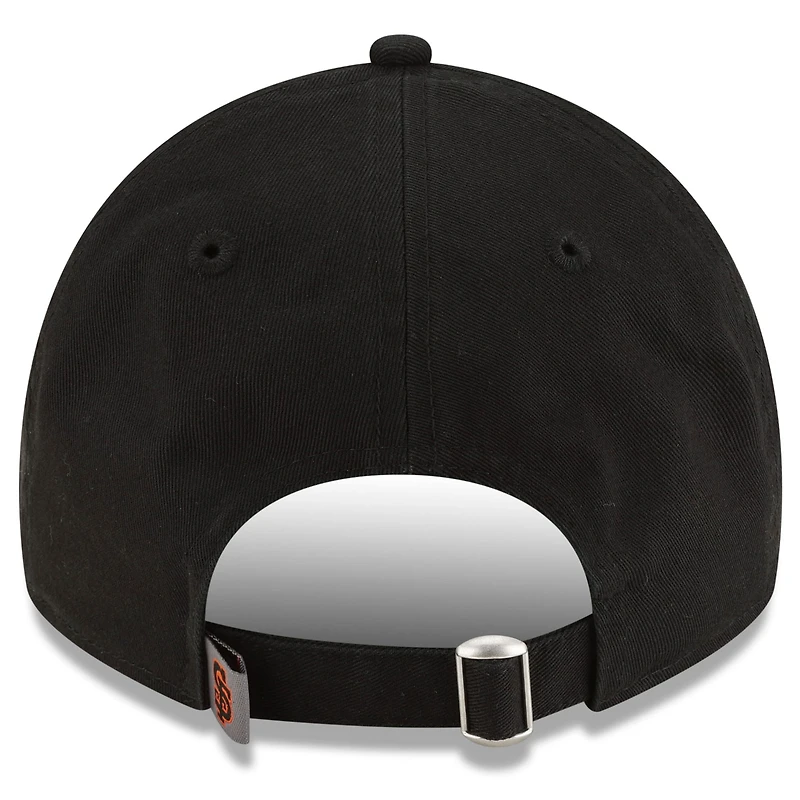 Casquette ajustable New Era grise et noire pour homme, réplique alternative des Giants de San Francisco, modèle 9TWENTY