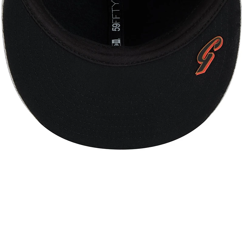 Men's New Era Gray San Francisco Giants 2025 MLB Clubhouse 59FIFTY Fitted Hat