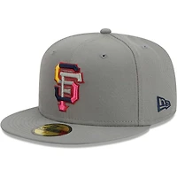 Casquette ajustée 59FIFTY gris San Francisco Giants Color Pack pour homme New Era