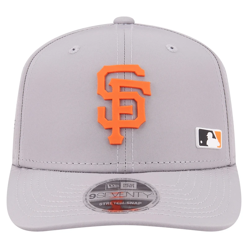 Men's New Era Gray San Francisco Giants Laser Perforated 9SEVENTY Adjustable Hat