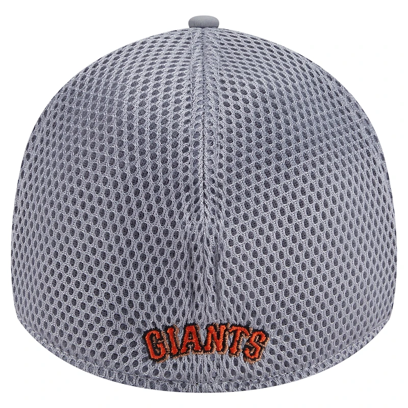 Casquette Linear 39THIRTY Flex grise New Era pour homme des Giants de San Francisco