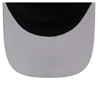 Casquette New Era grise pour homme, modèle 39THIRTY, logo des Giants de San Francisco, écusson perforé, style flex, monture A et couronne M.