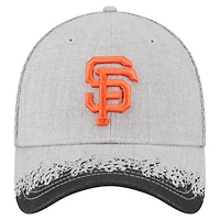 Men's New Era Gray San Francisco Giants Visor Paint Splatter 39THIRTY Flex Hat