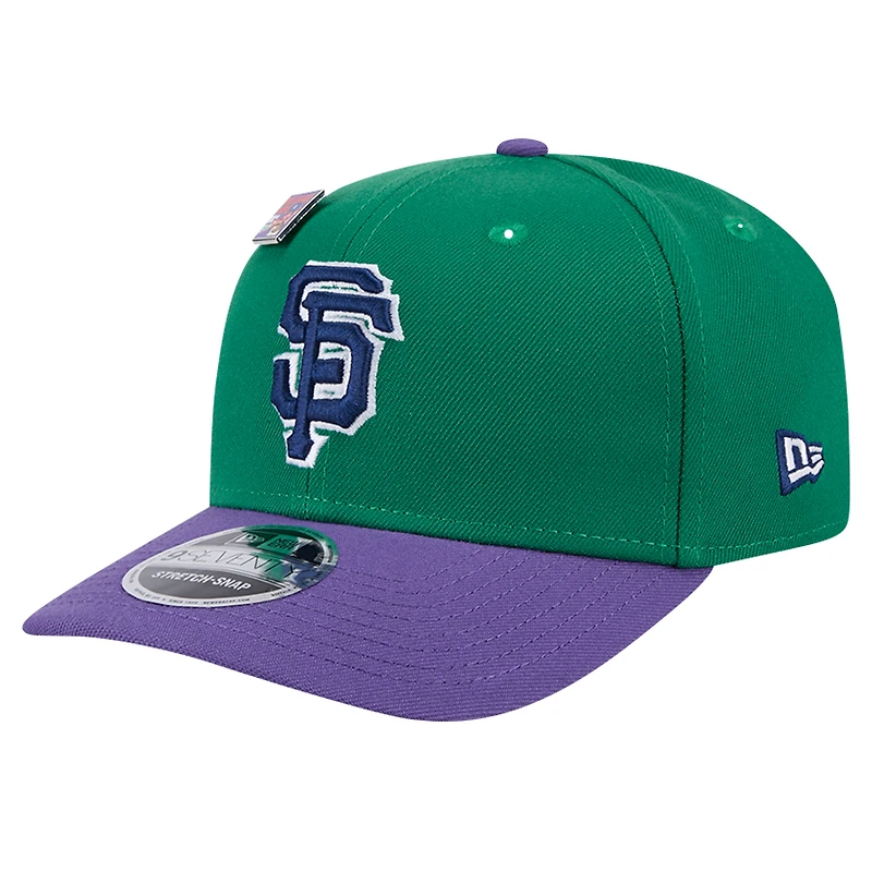 Men's New Era Green/Purple San Francisco Giants 2024 Big League Chew Flavor Pack 9SEVENTY Adjustable Hat
