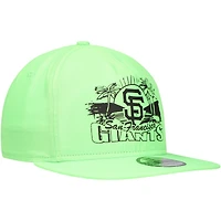 Men's New Era Green San Francisco Giants Neon Golfer Snapback Hat