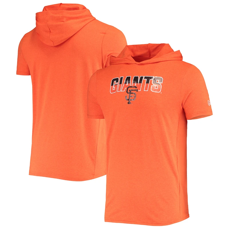Men's New Era Heathered Orange San Francisco Giants Hoodie T-Shirt