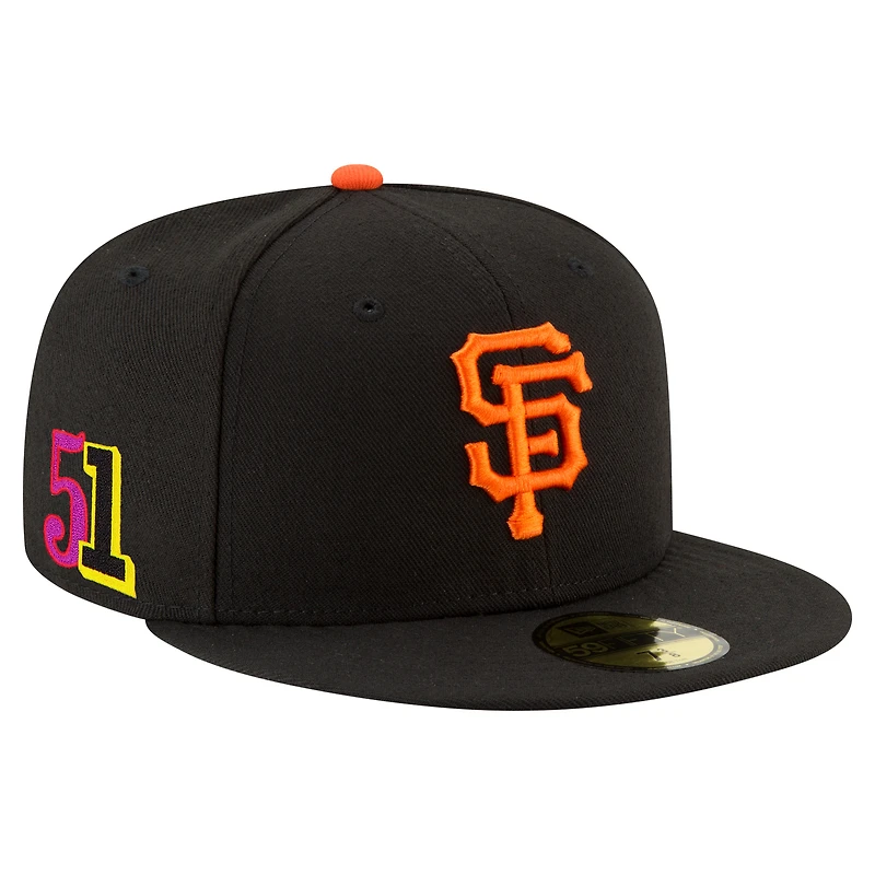 Men's New Era Jung Hoo Lee Black San Francisco Giants 2025 Player’s Weekend 59FIFTY Fitted Hat